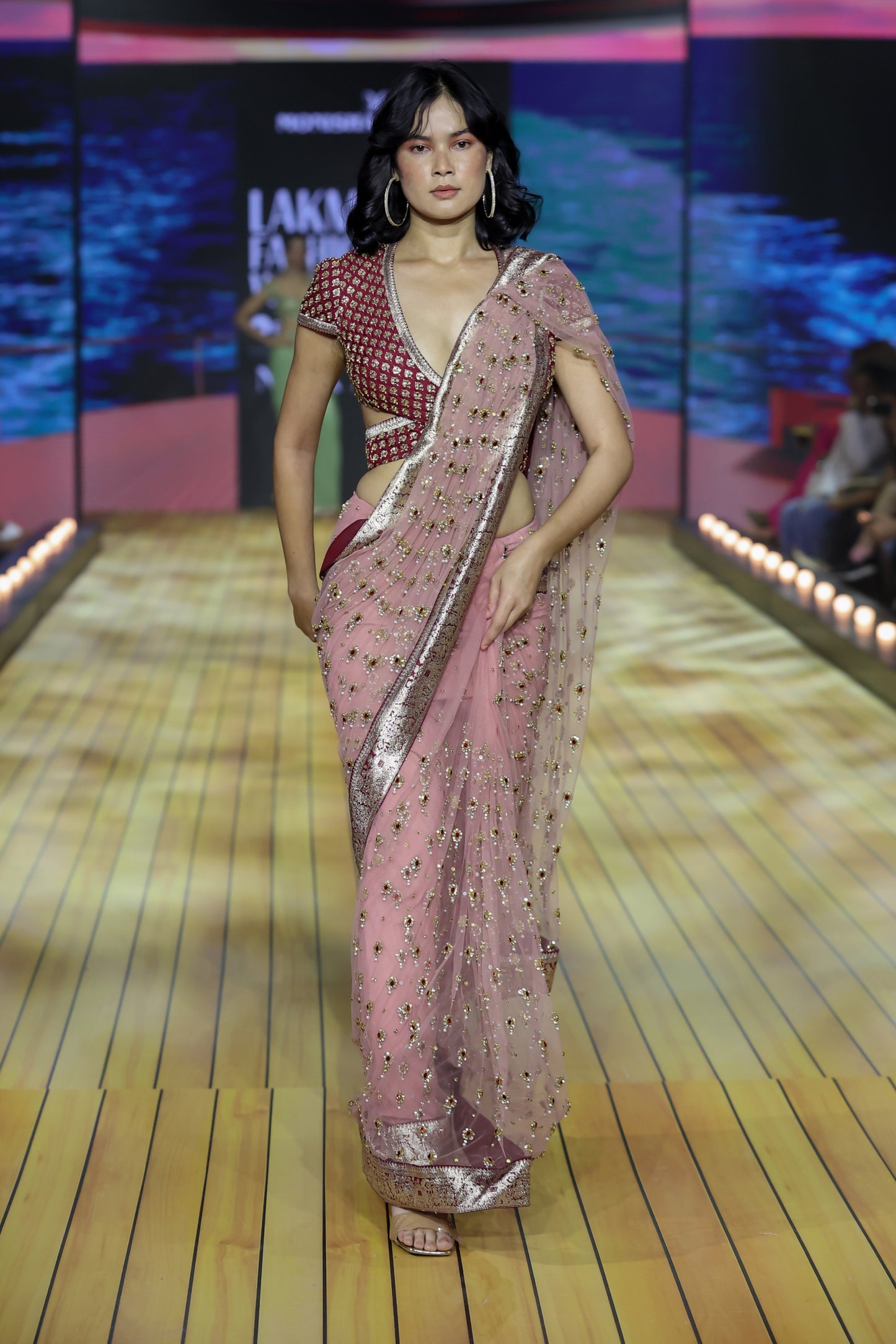 Rose Banaras Saree