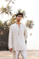 White & Silver Chains Kurta Set