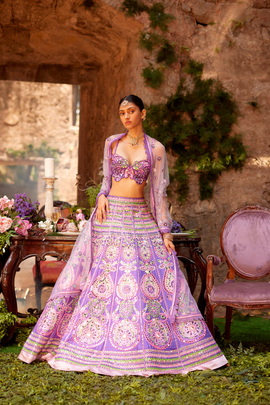 Lilac Mandala Lehenga